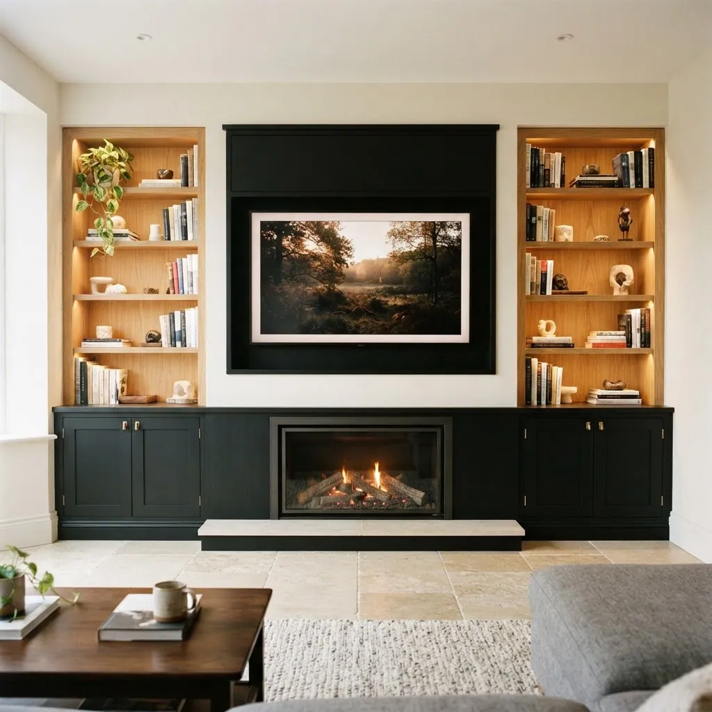 Your TV, storage and shelving, built as one.